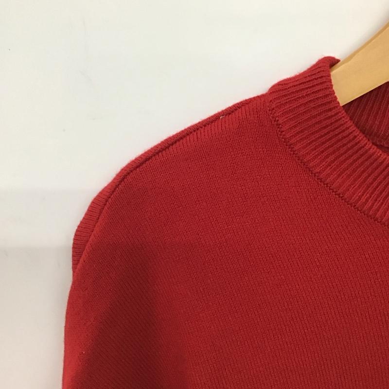 フリークスストア FREAK S STORE ワンピース ロングスカート 長袖ニットワンピース ロングスカート クルーネック ストレッチ FREE 無地 赤 / レッド /  レディース USED 古着 中古 10147691