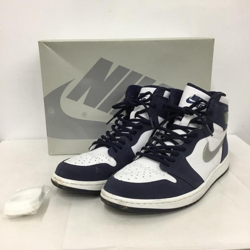 ナイキ NIKE スニーカー スニーカー DC1788-100 AIR JORDAN 1 HIGH OG CO JP 28.5cm 箱有 28.5cm ロゴ、文字 白 / ホワイト / X 紺 / ネイビー /  メンズ USED 古着 中古 10147711