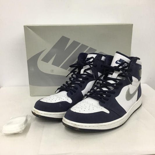 ナイキ NIKE スニーカー スニーカー DC1788-100 AIR JORDAN 1 HIGH OG CO JP 28.5cm 箱有 28.5cm ロゴ、文字 白 / ホワイト / X 紺 / ネイビー /  メンズ USED 古着 中古 10147711