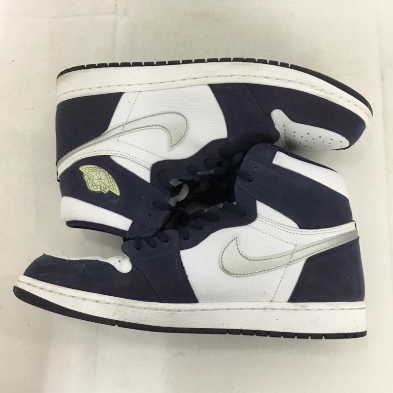 ナイキ NIKE スニーカー スニーカー DC1788-100 AIR JORDAN 1 HIGH OG CO JP 28.5cm 箱有 28.5cm ロゴ、文字 白 / ホワイト / X 紺 / ネイビー /  メンズ USED 古着 中古 10147711