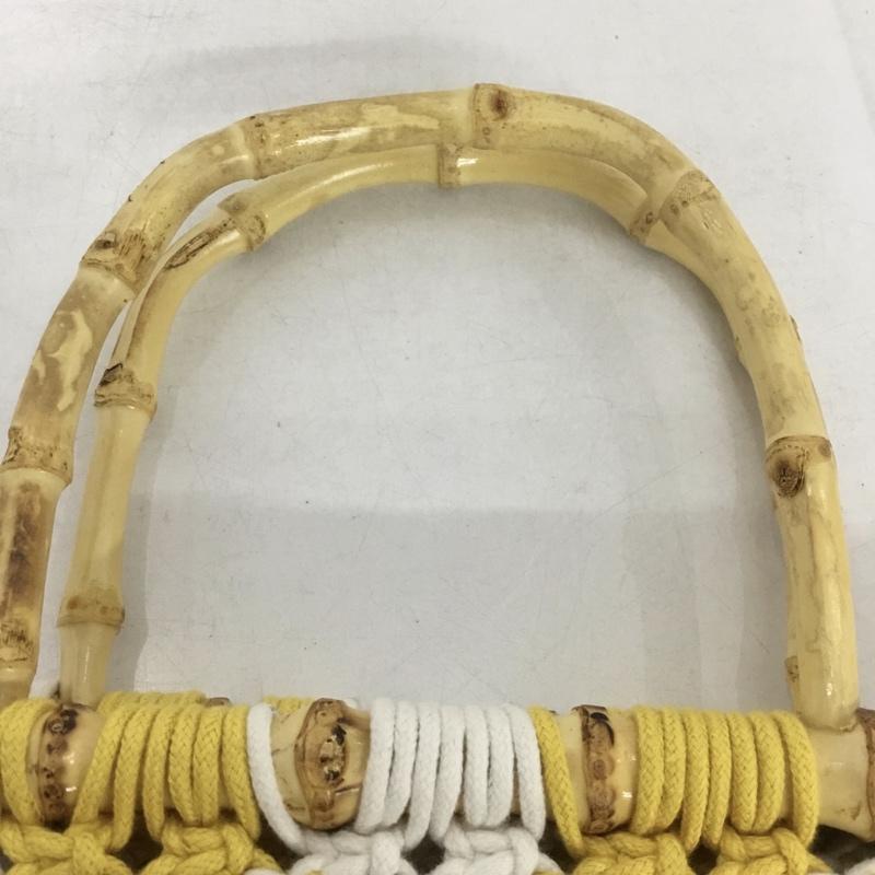 ザラ ZARA トートバッグ トートバッグ 6457 710 090  白 / ホワイト / X 黄 / イエロー /  レディース USED 古着 中古 10147725