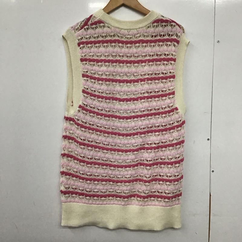 センスオブプレイスバイアーバンリサーチ SENSE OF PLACE by URBAN RESEARCH ベスト ベスト AH25-22B107 カラフルスカシアミニットベスト HEYUMM ONE SIZE  オフホワイト / オフホワイト / X 桃 / ピンク /  レディース USED 古着 中古 10147736