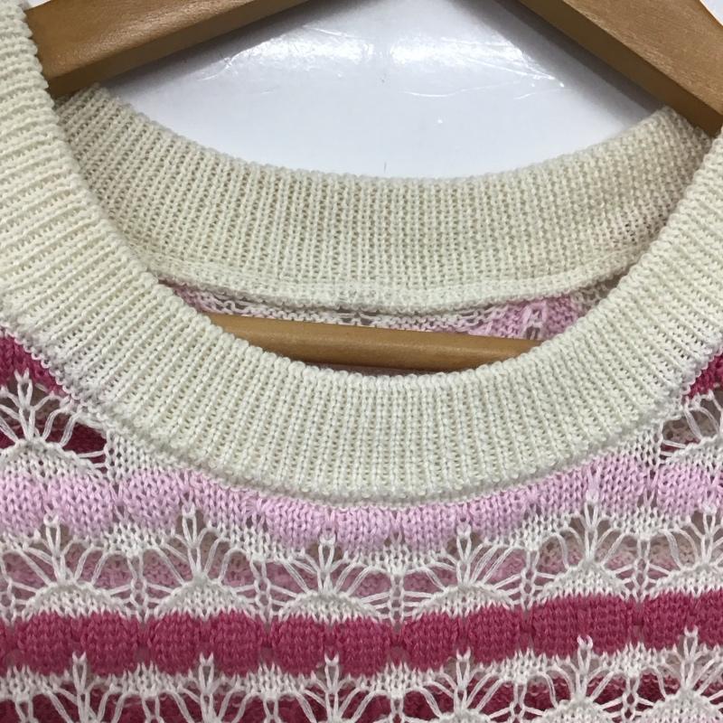 センスオブプレイスバイアーバンリサーチ SENSE OF PLACE by URBAN RESEARCH ベスト ベスト AH25-22B107 カラフルスカシアミニットベスト HEYUMM ONE SIZE  オフホワイト / オフホワイト / X 桃 / ピンク /  レディース USED 古着 中古 10147736