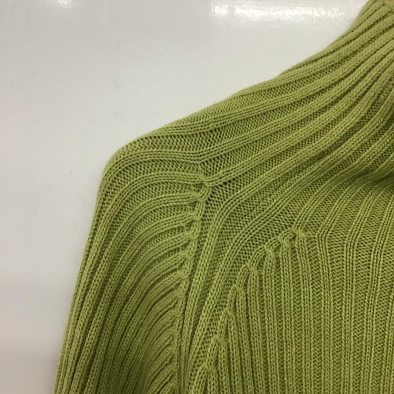 ミッシュマッシュ MISCH MASCH ニット、セーター 長袖 MO33N04 ハイネックボリュームスリーブニット ORiental TRaffic FREE 無地 黄緑 / イエローグリーン /  レディース USED 古着 中古 10147739