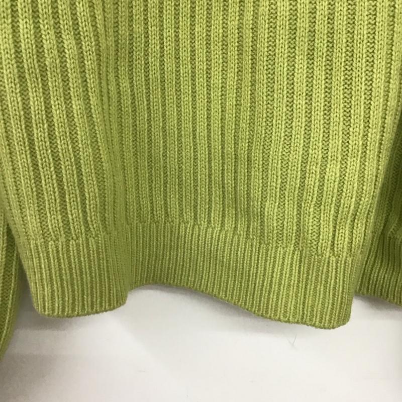 ミッシュマッシュ MISCH MASCH ニット、セーター 長袖 MO33N04 ハイネックボリュームスリーブニット ORiental TRaffic FREE 無地 黄緑 / イエローグリーン /  レディース USED 古着 中古 10147739