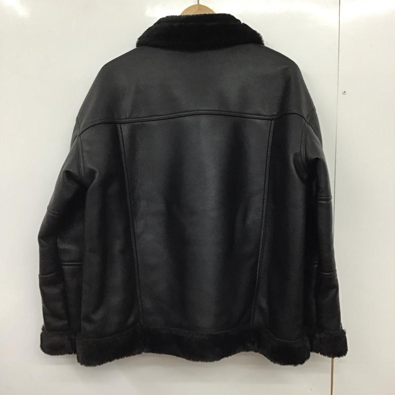 ジュエティ jouetie コート コート一般 082050000401-03 エコムートンライダースジャケット フェイクレザー M 無地 黒 / ブラック /  レディース USED 古着 中古 10147743