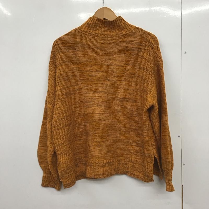 ローリーズファーム LOWRYS FARM ニット、セーター 長袖 LF622131TS ハイネック スタンドネック FREE 無地 橙 / オレンジ /  レディース USED 古着 中古 10147745