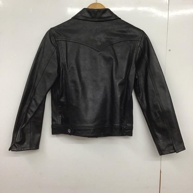 マックスアンドコー MAX&CO ジャケット、上着 レザージャケット 42 無地 黒 / ブラック /  レディース USED 古着 中古 10147749