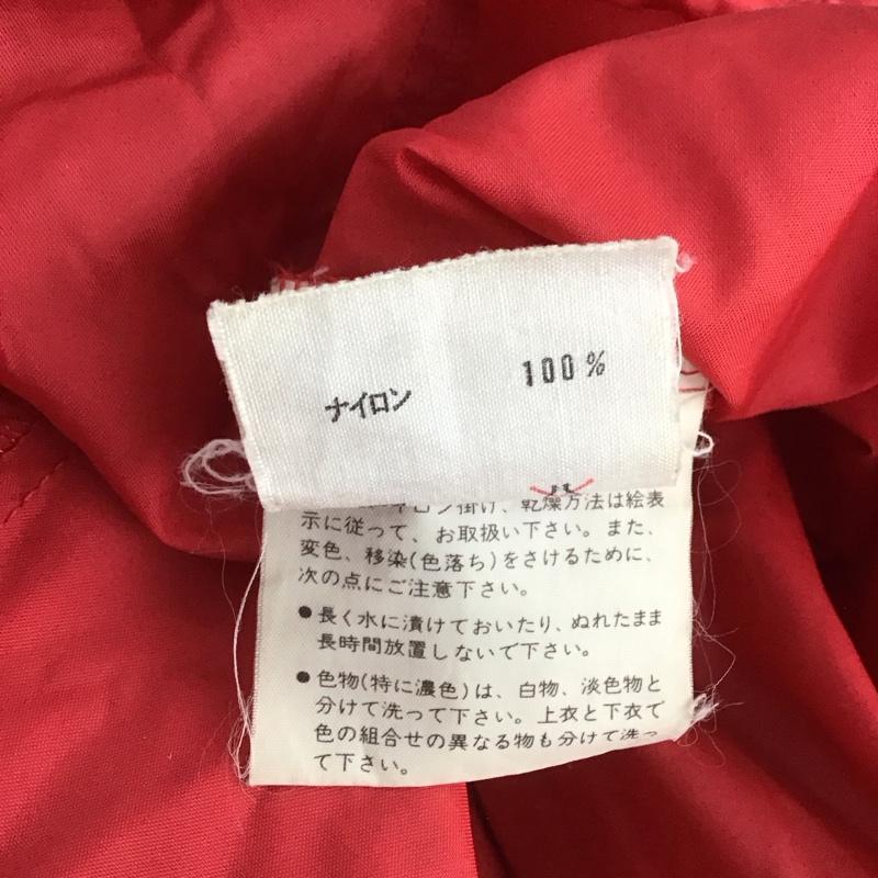 アディダス adidas ジャケット、上着 ジャンパー、ブルゾン ジップアップジャケット ナイロンジャケット アウター ロゴ、文字 赤 / レッド /  メンズ USED 古着 中古 10147752