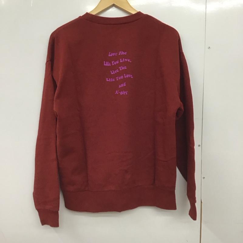 エックスガール X-girl トレーナー 長袖 05194220 2 プリント 赤 / レッド /  レディース USED 古着 中古 10147758