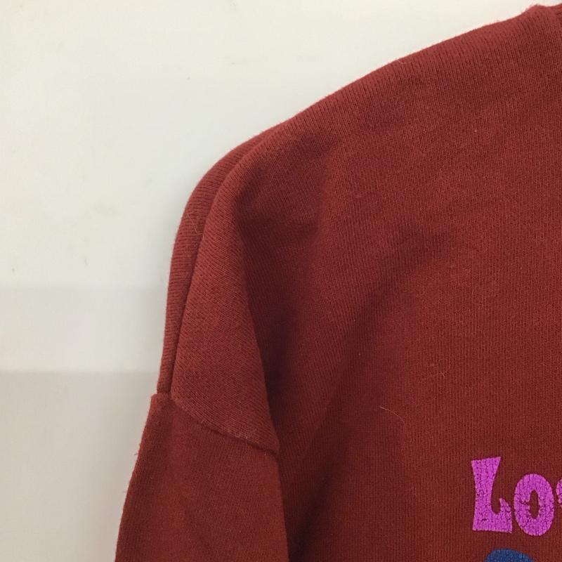 エックスガール X-girl トレーナー 長袖 05194220 2 プリント 赤 / レッド /  レディース USED 古着 中古 10147758