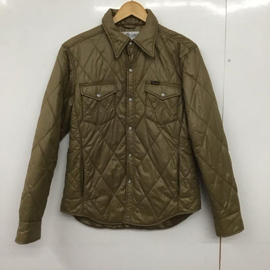 ラングラー Wrangler ジャケット、上着 ジャンパー、ブルゾン w9567 キルティングジャケット ダウンジャケット アウター M ロゴ、文字 キャメル / キャメル /  メンズ USED 古着 中古 10147799