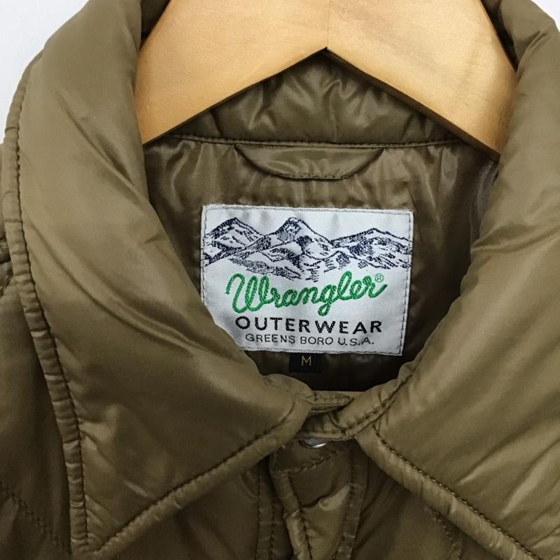 ラングラー Wrangler ジャケット、上着 ジャンパー、ブルゾン w9567 キルティングジャケット ダウンジャケット アウター M ロゴ、文字 キャメル / キャメル /  メンズ USED 古着 中古 10147799