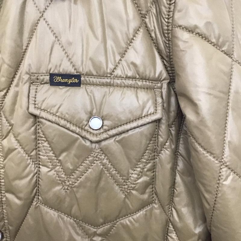 ラングラー Wrangler ジャケット、上着 ジャンパー、ブルゾン w9567 キルティングジャケット ダウンジャケット アウター M ロゴ、文字 キャメル / キャメル /  メンズ USED 古着 中古 10147799
