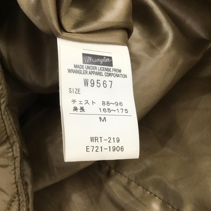 ラングラー Wrangler ジャケット、上着 ジャンパー、ブルゾン w9567 キルティングジャケット ダウンジャケット アウター M ロゴ、文字 キャメル / キャメル /  メンズ USED 古着 中古 10147799