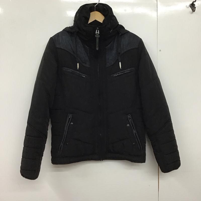 ディーゼル DIESEL ジャケット、上着 ジャンパー、ブルゾン ジップアップジャケット ナイロンジャケット アウター M 無地 黒 / ブラック / X インディゴ / インディゴ /  メンズ USED 古着 中古 10147809
