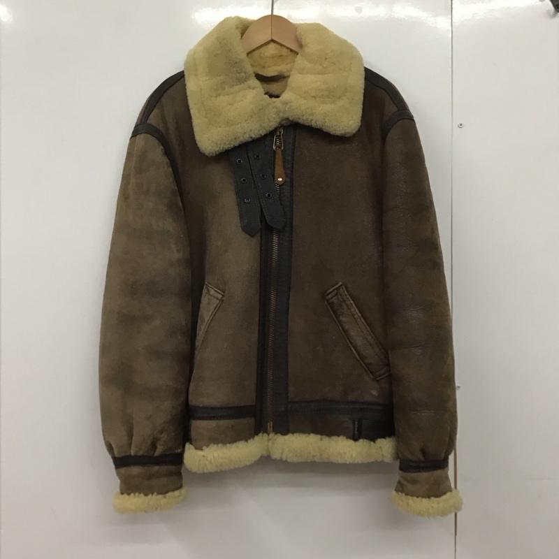 ショット schott ジャケット、上着 ジャンパー、ブルゾン ジップアップジャケット 裏地ボア アウター 38 無地 茶 / ブラウン /  メンズ USED 古着 中古 10147811