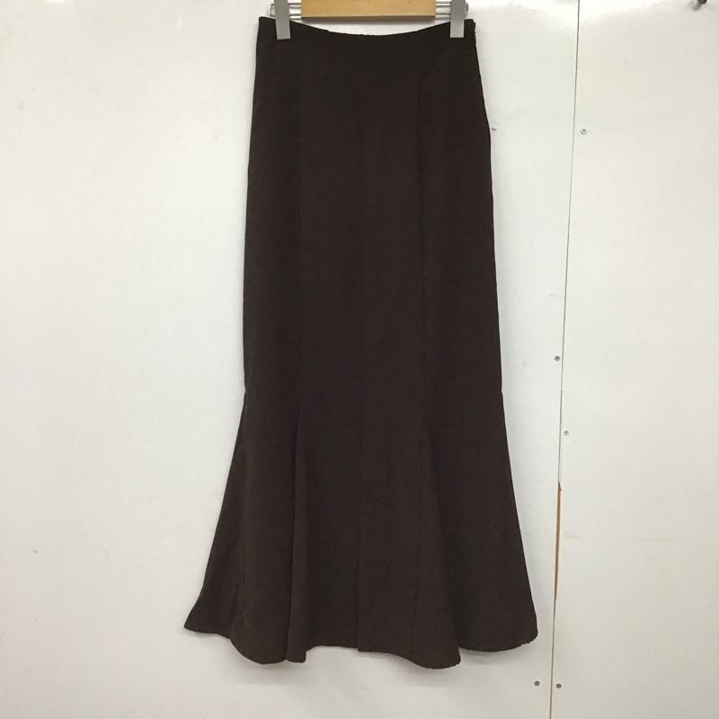 アルシーヴ archives スカート ロングスカート M 無地 茶 / ブラウン /  レディース USED 古着 中古 10147816