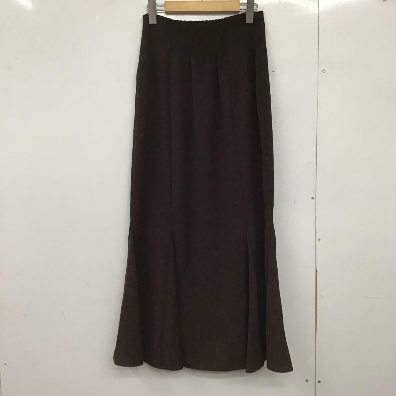 アルシーヴ archives スカート ロングスカート M 無地 茶 / ブラウン /  レディース USED 古着 中古 10147816