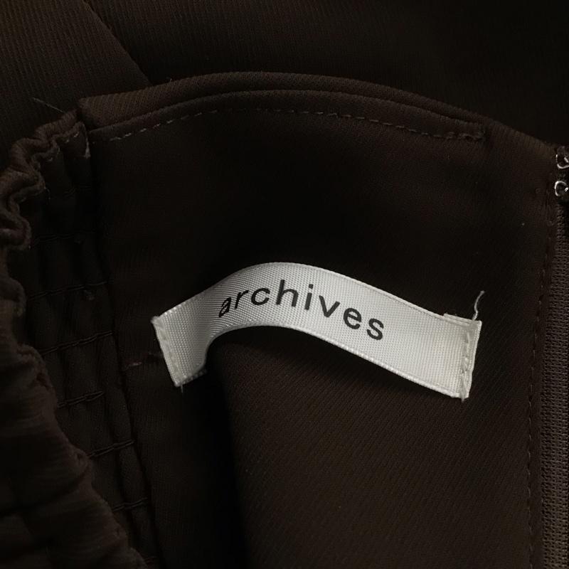 アルシーヴ archives スカート ロングスカート M 無地 茶 / ブラウン /  レディース USED 古着 中古 10147816