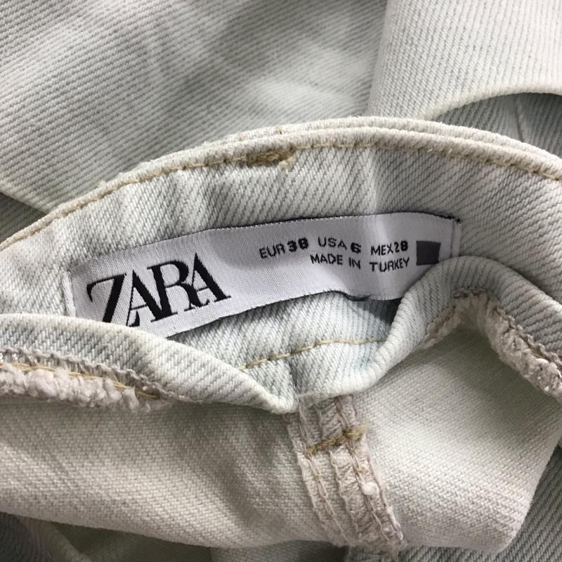 ザラ ZARA パンツ デニム、ジーンズ 38 無地 水色 / ライトブルー /  レディース USED 古着 中古 10147818