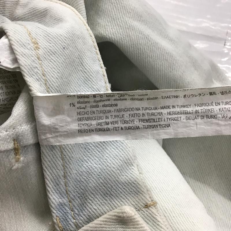 ザラ ZARA パンツ デニム、ジーンズ 38 無地 水色 / ライトブルー /  レディース USED 古着 中古 10147818