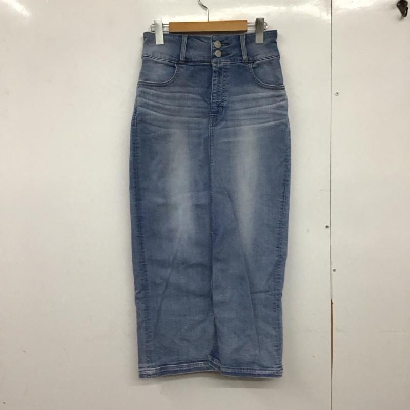 アズールバイマウジー AZUL BY MOUSSY スカート ロングスカート 250GAS12-046K-2 ハイウエスト スカート L 無地 水色 / ライトブルー /  レディース USED 古着 中古 10147821