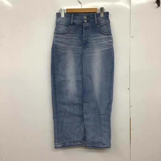 アズールバイマウジー AZUL BY MOUSSY スカート ロングスカート 250GAS12-046K-2 ハイウエスト スカート L 無地 水色 / ライトブルー /  レディース USED 古着 中古 10147821
