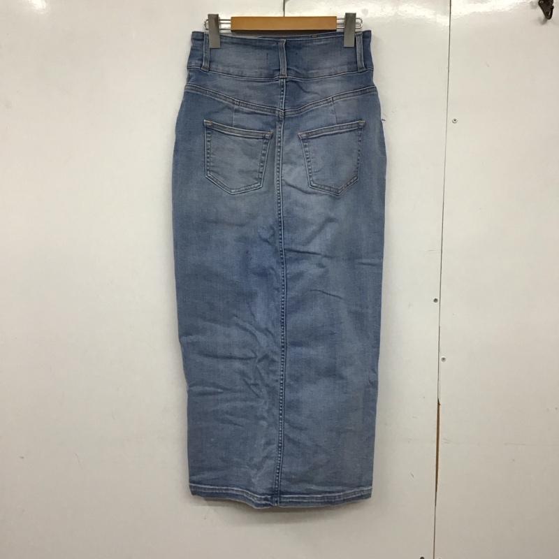 アズールバイマウジー AZUL BY MOUSSY スカート ロングスカート 250GAS12-046K-2 ハイウエスト スカート L 無地 水色 / ライトブルー /  レディース USED 古着 中古 10147821