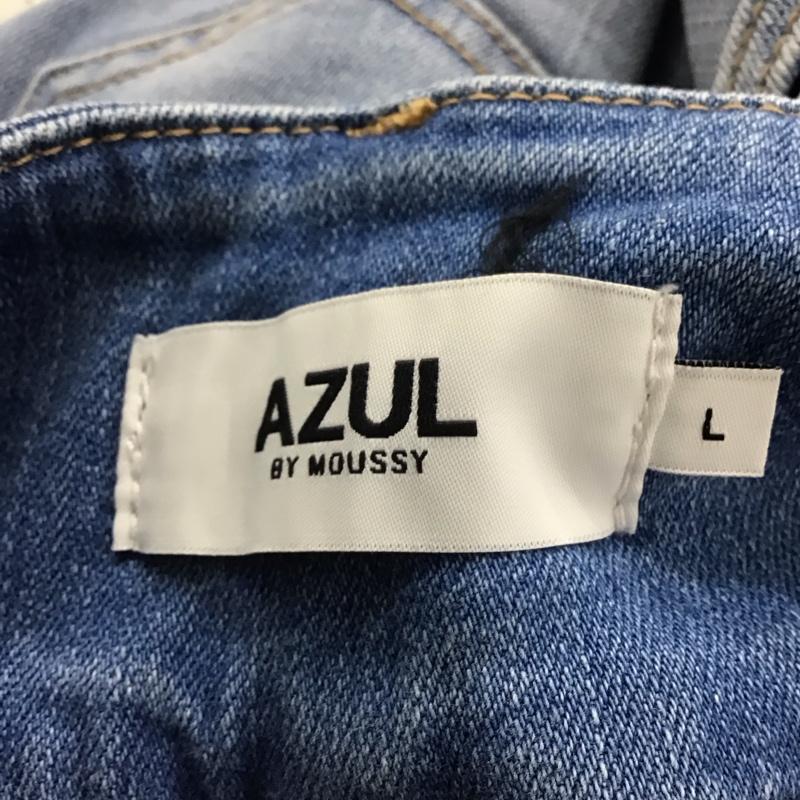 アズールバイマウジー AZUL BY MOUSSY スカート ロングスカート 250GAS12-046K-2 ハイウエスト スカート L 無地 水色 / ライトブルー /  レディース USED 古着 中古 10147821
