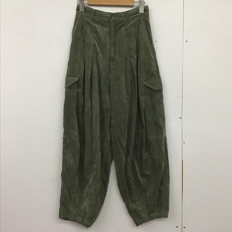 ニコアンド niko and... パンツ ワークパンツ、ペインターパンツ NKM26525SM 起毛バルーンカーゴパンツ M 無地 カーキ / カーキ /  レディース USED 古着 中古 10147824