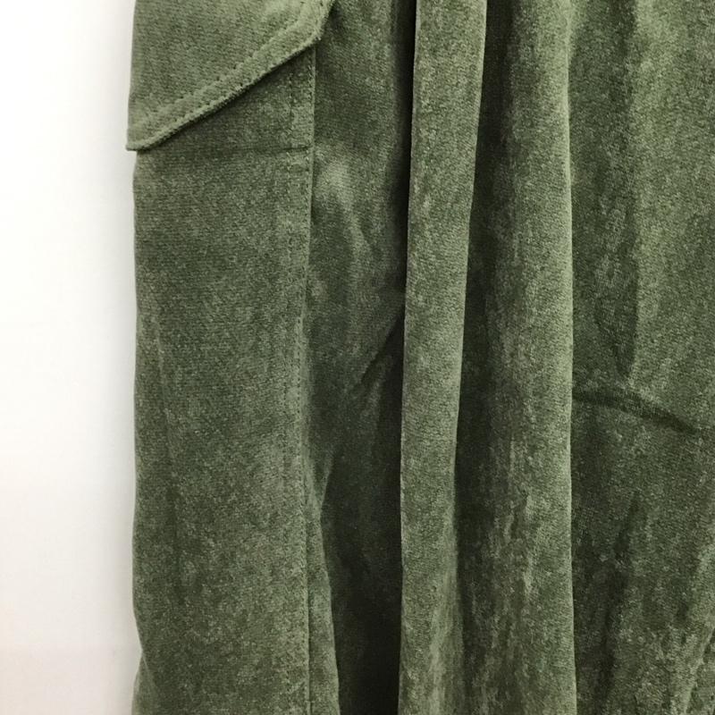 ニコアンド niko and... パンツ ワークパンツ、ペインターパンツ NKM26525SM 起毛バルーンカーゴパンツ M 無地 カーキ / カーキ /  レディース USED 古着 中古 10147824