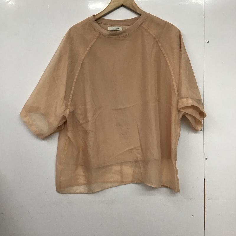 フリークスストア FREAK S STORE カットソー 半袖 252630 シアー プルオーバー FREE 無地 ベージュ / ベージュ /  レディース USED 古着 中古 10147845