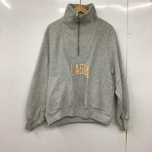 古着 USED トレーナー 長袖 長袖スウェット スタンドネックカットソー トレーナー 90s L ロゴ、文字 灰 / グレー /  メンズ USED 古着 中古 10147846