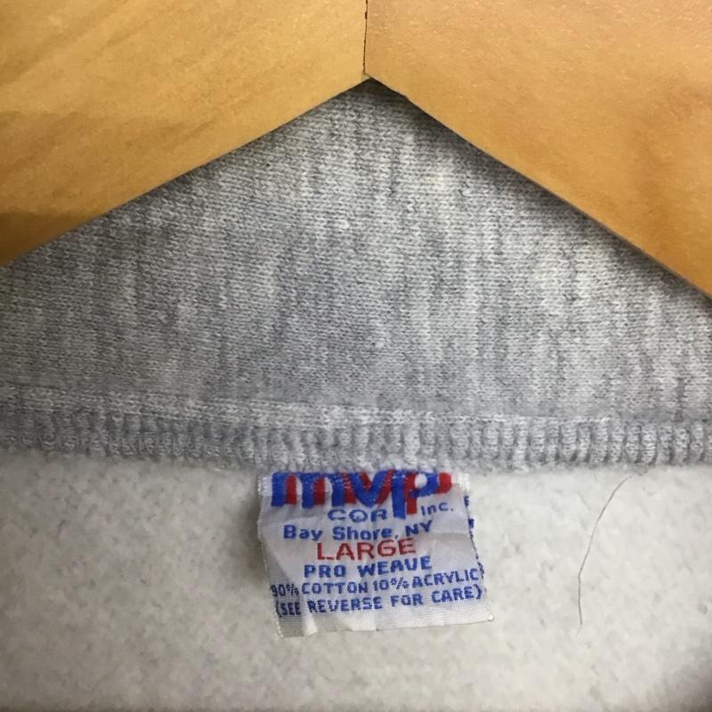 古着 USED トレーナー 長袖 長袖スウェット スタンドネックカットソー トレーナー 90s L ロゴ、文字 灰 / グレー /  メンズ USED 古着 中古 10147846