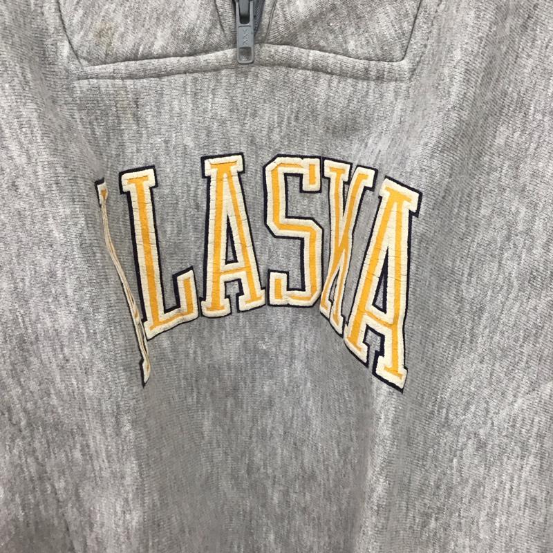 古着 USED トレーナー 長袖 長袖スウェット スタンドネックカットソー トレーナー 90s L ロゴ、文字 灰 / グレー /  メンズ USED 古着 中古 10147846