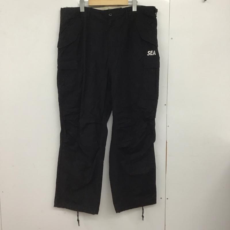 ウィンダンシー WIND AND SEA パンツ ワークパンツ、ペインターパンツ ワイドパンツ カジュアルパンツ ワークパンツ XL 無地 黒 / ブラック /  メンズ USED 古着 中古 10147848