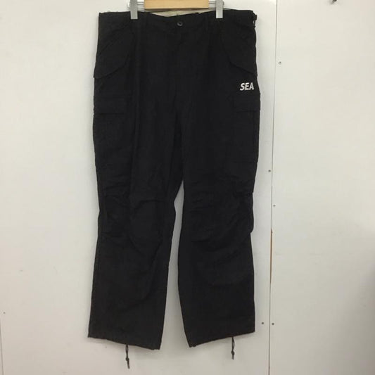 ウィンダンシー WIND AND SEA パンツ ワークパンツ、ペインターパンツ ワイドパンツ カジュアルパンツ ワークパンツ XL 無地 黒 / ブラック /  メンズ USED 古着 中古 10147848
