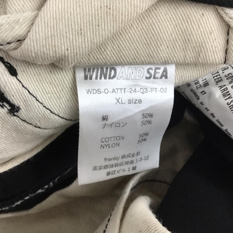 ウィンダンシー WIND AND SEA パンツ ワークパンツ、ペインターパンツ ワイドパンツ カジュアルパンツ ワークパンツ XL 無地 黒 / ブラック /  メンズ USED 古着 中古 10147848