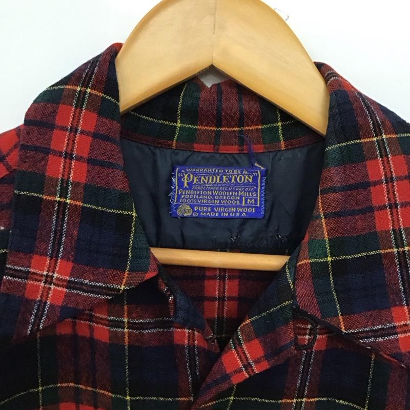 ペンドルトン PENDLETON シャツ、ブラウス 長袖 長袖シャツ チェックシャツ カラーシャツ 70s M チェック マルチカラー / マルチカラー /  メンズ USED 古着 中古 10147861