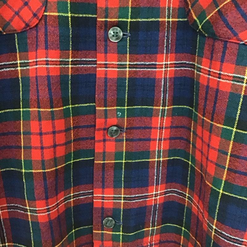 ペンドルトン PENDLETON シャツ、ブラウス 長袖 長袖シャツ チェックシャツ カラーシャツ 70s M チェック マルチカラー / マルチカラー /  メンズ USED 古着 中古 10147861