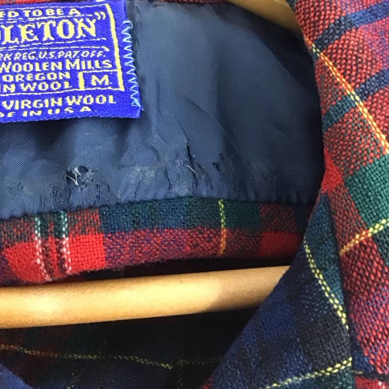 ペンドルトン PENDLETON シャツ、ブラウス 長袖 長袖シャツ チェックシャツ カラーシャツ 70s M チェック マルチカラー / マルチカラー /  メンズ USED 古着 中古 10147861