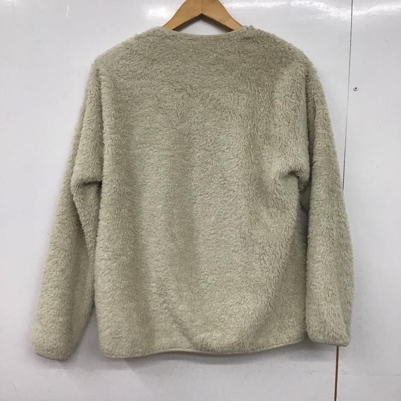 ユニクロ UNIQLO カットソー 長袖 341-429186 ファーリーフリースプルオーバー M 無地 オフホワイト / オフホワイト /  メンズ USED 古着 中古 10147863