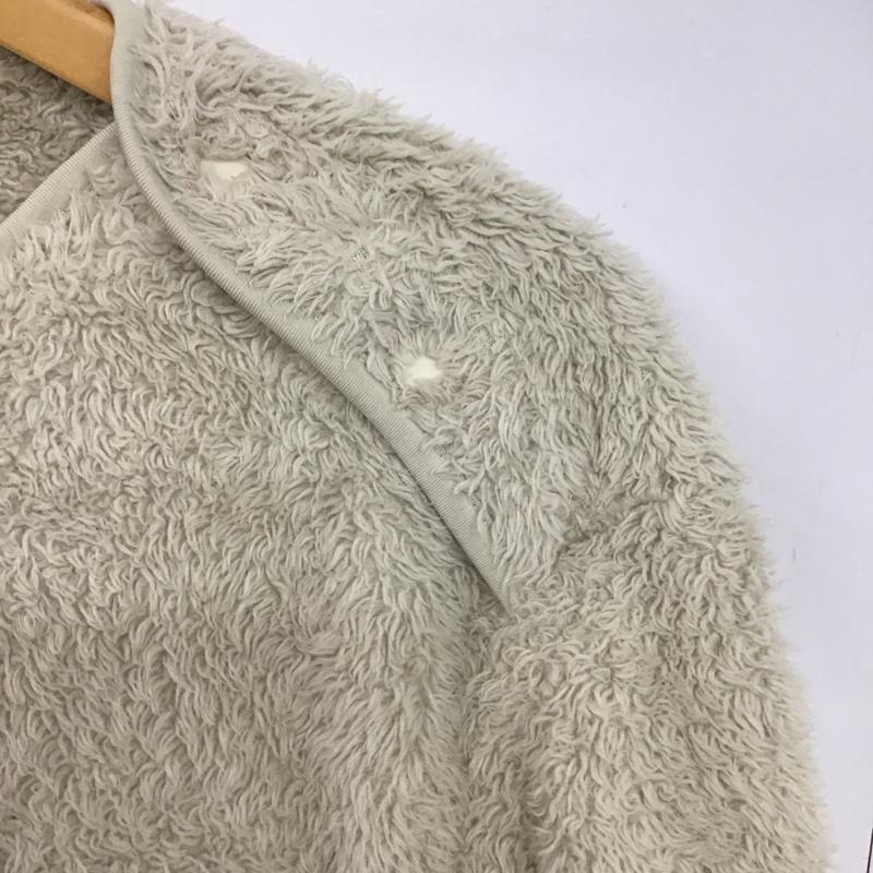 ユニクロ UNIQLO カットソー 長袖 341-429186 ファーリーフリースプルオーバー M 無地 オフホワイト / オフホワイト /  メンズ USED 古着 中古 10147863