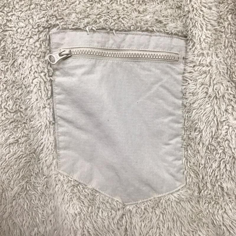ユニクロ UNIQLO カットソー 長袖 341-429186 ファーリーフリースプルオーバー M 無地 オフホワイト / オフホワイト /  メンズ USED 古着 中古 10147863