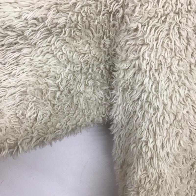 ユニクロ UNIQLO カットソー 長袖 341-429186 ファーリーフリースプルオーバー M 無地 オフホワイト / オフホワイト /  メンズ USED 古着 中古 10147863