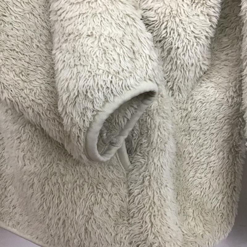 ユニクロ UNIQLO カットソー 長袖 341-429186 ファーリーフリースプルオーバー M 無地 オフホワイト / オフホワイト /  メンズ USED 古着 中古 10147863