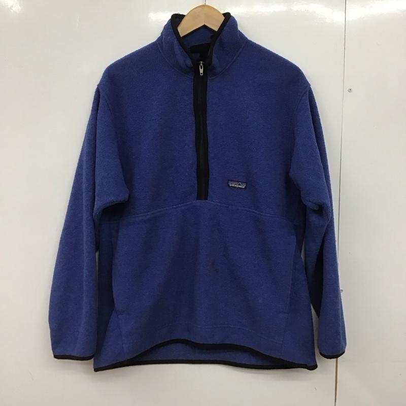 パタゴニア patagonia ジャケット、上着 ジャンパー、ブルゾン フリースジャケット プルオーバージャケット 90s L ロゴ、文字 青 / ブルー /  メンズ USED 古着 中古 10147870
