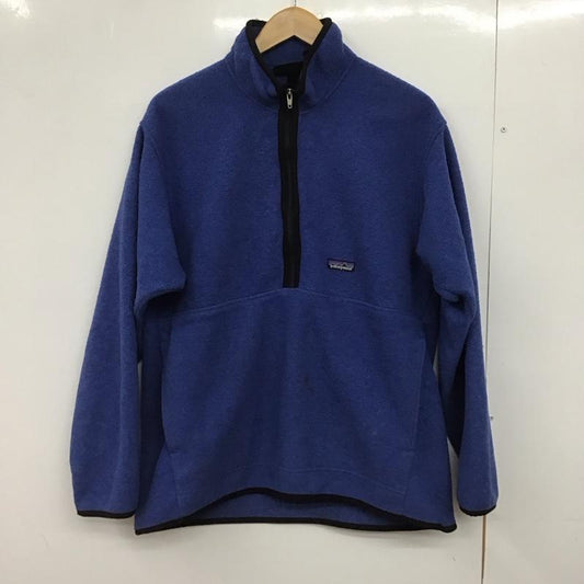パタゴニア patagonia ジャケット、上着 ジャンパー、ブルゾン フリースジャケット プルオーバージャケット 90s L ロゴ、文字 青 / ブルー /  メンズ USED 古着 中古 10147870