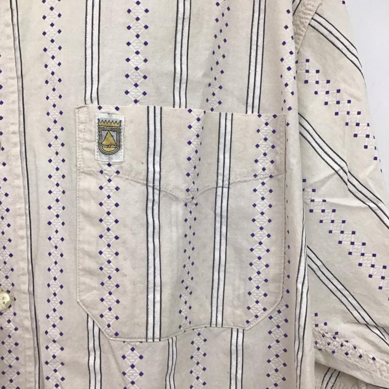 古着 USED シャツ、ブラウス 長袖 長袖シャツ ストライプシャツ カラーシャツ XL プリント マルチカラー / マルチカラー /  メンズ USED 古着 中古 10147875